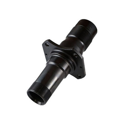 Black Aluminum Knurled Tube Polished  Anodizing CNC Turned Components