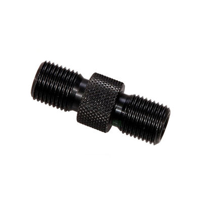 Black Aluminum Knurled Tube Polished  Anodizing CNC Turned Components