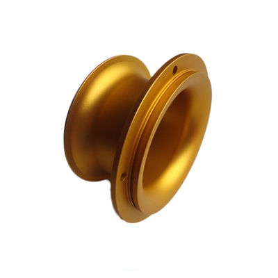 Custom Turning Yellow Gold Anodizing Roughness Ra1.2 CNC Aluminum Parts