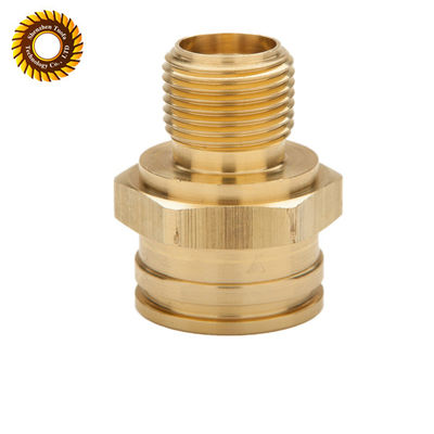 ODM Knuckles Brass CNC Turned Parts ANSI Passivation Electroplating