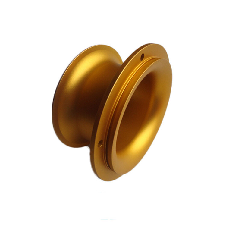 Custom Turning Yellow Gold Anodizing Roughness Ra1.2 CNC Aluminum Parts